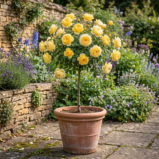 Yellow Standard Rose | 'Happy Golden Wedding' Shrubs