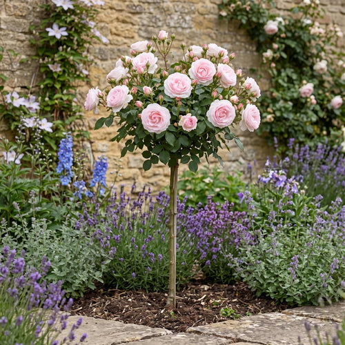 Pink Standard Rose | 'Happy Silver Wedding' Shrubs