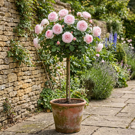 Pink Standard Rose | 'Happy Silver Wedding' Shrubs