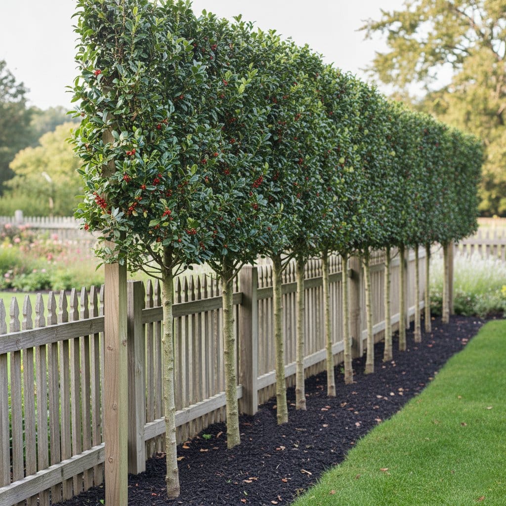 Hoilly Tree Pleached Holly Tree | Ilex aquifolium 'Nellie R Stevens' – Roots Plants