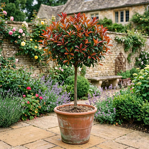 Patio Photinia Tree | Photinia × fraseri 'Carré Rouge' Shrubs