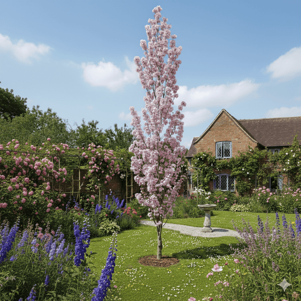 'Flagpole' Cherry Blossom Tree | Prunus Amanogawa Ornamental Trees