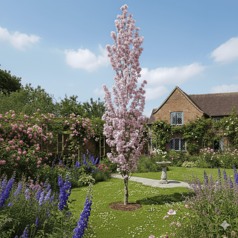 'Flagpole' Cherry Blossom Tree | Prunus Amanogawa Ornamental Trees