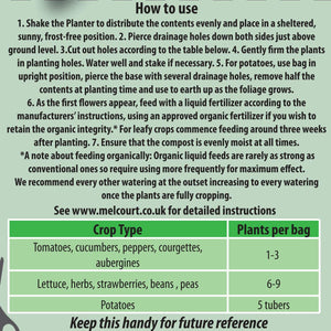 Melcourt SylvaGrow® Organic Planter Growbag Add ons