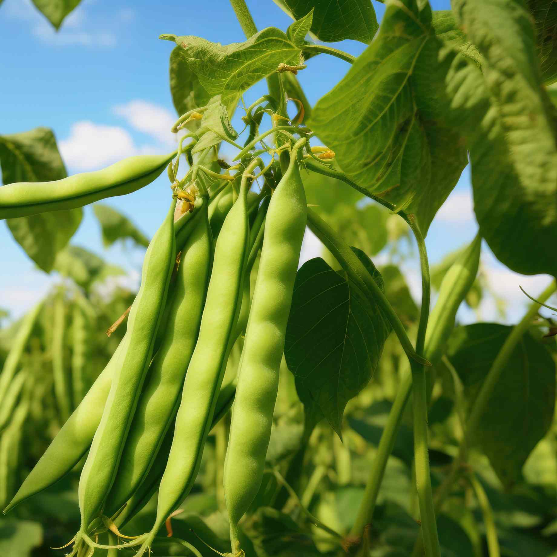 'Canadian Wonder' Dwarf French Bean Plant