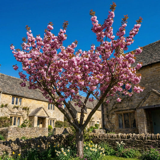 Japanese Cherry Blossom Tree | Prunus serrulata 'Kanzan' Ornamental Trees