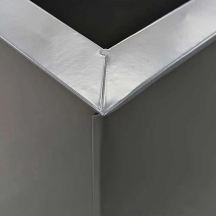 Premium Matte Grey Square Planter | Galvanised Zinc Add ons