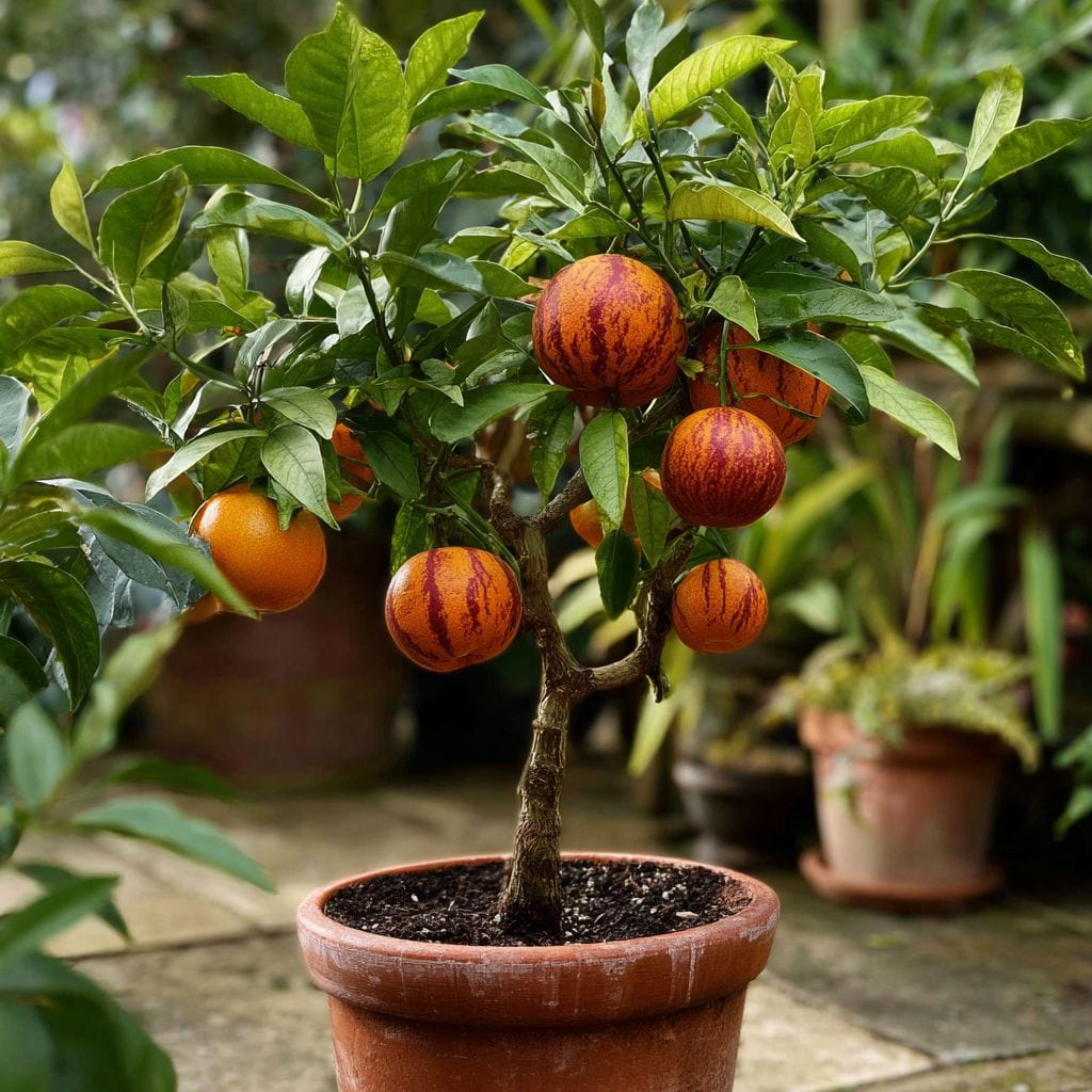 Tiger Orange Tree Patio 'Arcobal' Orange Roots Plants